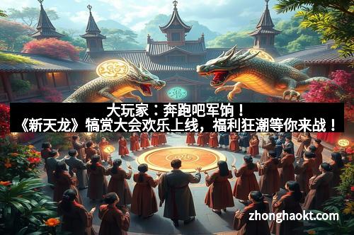 大玩家：奔跑吧军饷！《新天龙》犒赏大会欢乐上线，福利狂潮等你来战！